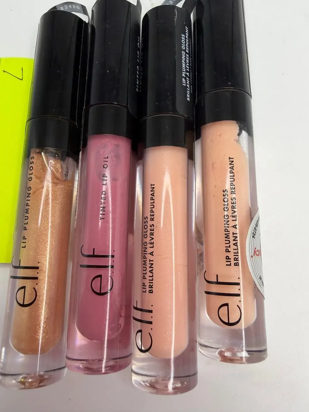 e.l.f. Lip Plumping Gloss Tinted Lip Oil Lot 4 Pink Cosmo Kiss Champagne Glam